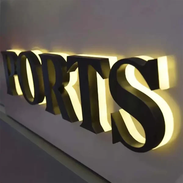 Acrylic Backlit Letters - TONIGHT Signage
