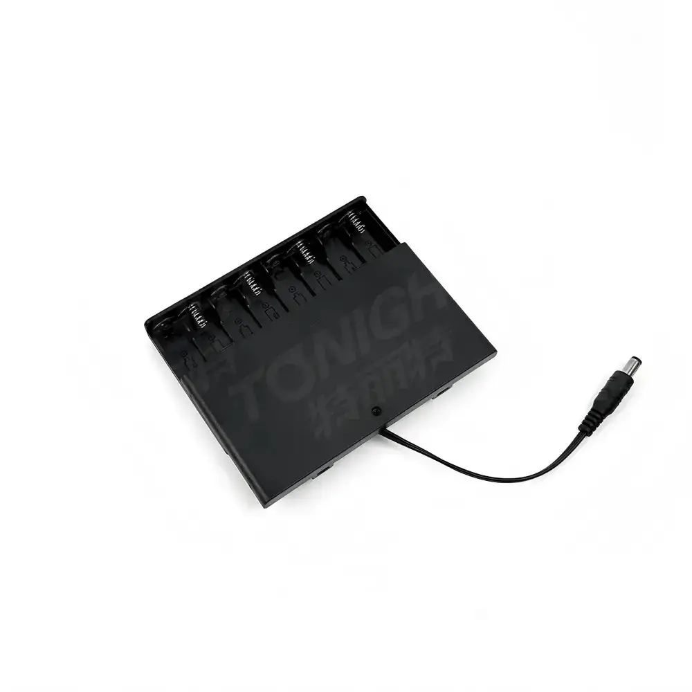 Black battery box with DC connector for compatible LED neon signs