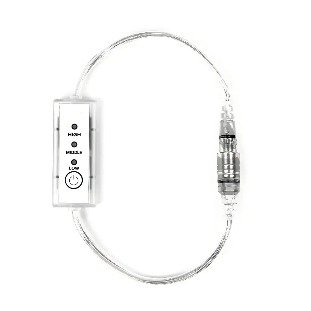 Inline LED brightness controller with three adjustable light levels